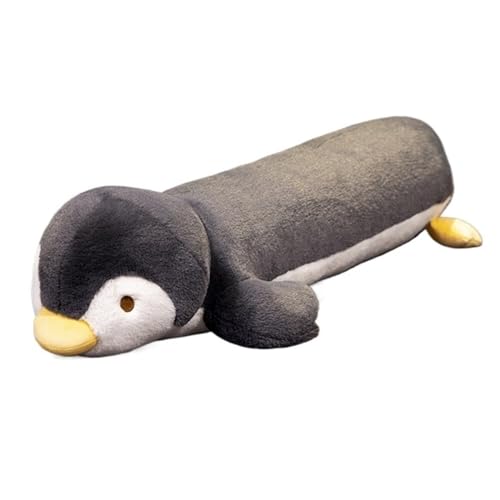 TOPLITHE Niedliche Tiere Aus Kuscheltier, Gewichtetes Husky Kaninchen Schwein Ente Pinguin Stofftier Plüschtier Langes Kissen Spielzeug for Kinder Erwachsene Geschenke(Color:Penguin,Size:100CM/39IN) von TOPLITHE