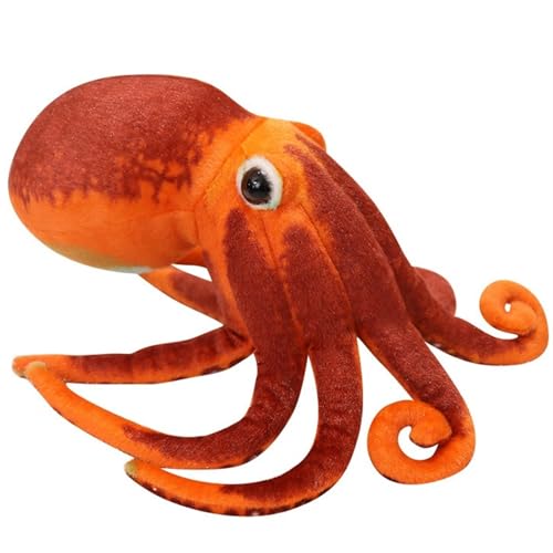 TOPLITHE Niedlicher Oktopus Plüsch, Lebensechter Oktopus Kuscheltier Tiefsee Kriechtier Spielzeug for Kinder Geburtstag (30CM/11IN) von TOPLITHE