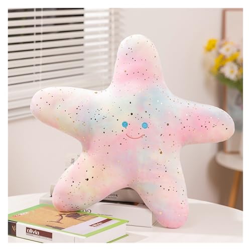 TOPLITHE Niedlicher Seestern Kuscheltiere, Kawaii Muschel Plüschtier Meeresorganismus Kuscheltiere Flauschige Puppe Weiches Umarmungskissen for Kinder Jungen und Mädchen(Starfish) von TOPLITHE