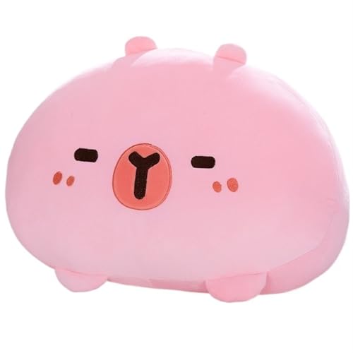 TOPLITHE Niedliches Capybara Plüschkissen, Capybara Kuscheltiere Plüschtier Kuscheltier Umarmungskissen Weiches Kissen for Kinder und Erwachsene(Pink,50CM/20IN) von TOPLITHE