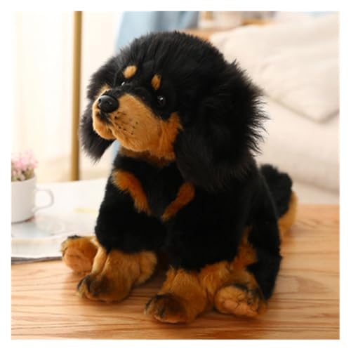 TOPLITHE Simulation Hund Kuscheltier, Lebensechte Welpen Kuscheltiere Flauschige Hund Plüschtier Geschenke for Jungen Mädchen Geburtstag(Tibetan Mastiff) von TOPLITHE