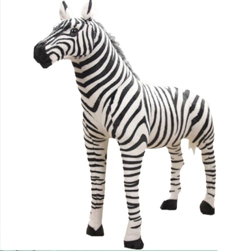 TOPLITHE Simulation Zebra Plüsch, Süße Zebra Kuscheltiere Reitbare Plüschtiere Geschenke for Kinder Jungen Heimdekoration von TOPLITHE