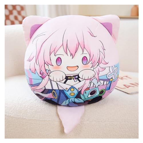 TOPLITHE Star Rail Kuscheltier, Anime Figur Schlüsselanhänger Puppe Kawaii Weiches Bezauberndes Honkai Plüschkissen for Fans Als Geschenk (Color : March 7th, Size : 32CM/12IN) von TOPLITHE