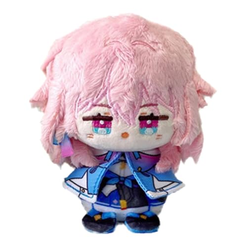 TOPLITHE Star Rail Plüsch, 12CM Niedliches Anime Plüschtier Honkai Schlüsselanhänger Weiches Baumwollstoff Puppe for HSR Gamer Fans Geschenke(March 7th) von TOPLITHE