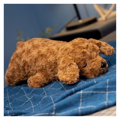 TOPLITHE Teddy Hunde Plüsch, Gewichtete Teddy Kuscheltiere Weiches Plüsch Umarmungskissen Geschenke for Kinder Jungen Mädchen Geburtstag(Brown,50CM/20IN) von TOPLITHE