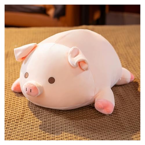 TOPLITHE Zuckersüßes Schwein Plüschtier, Dickes Schweinchen Plüschtier EIN Weiches Kuschelbegleiter for Kinder EIN Tolles Geschenk for Mädchen & Jungen zum Geburtstag(Round Eyes,60CM/23.6IN) von TOPLITHE