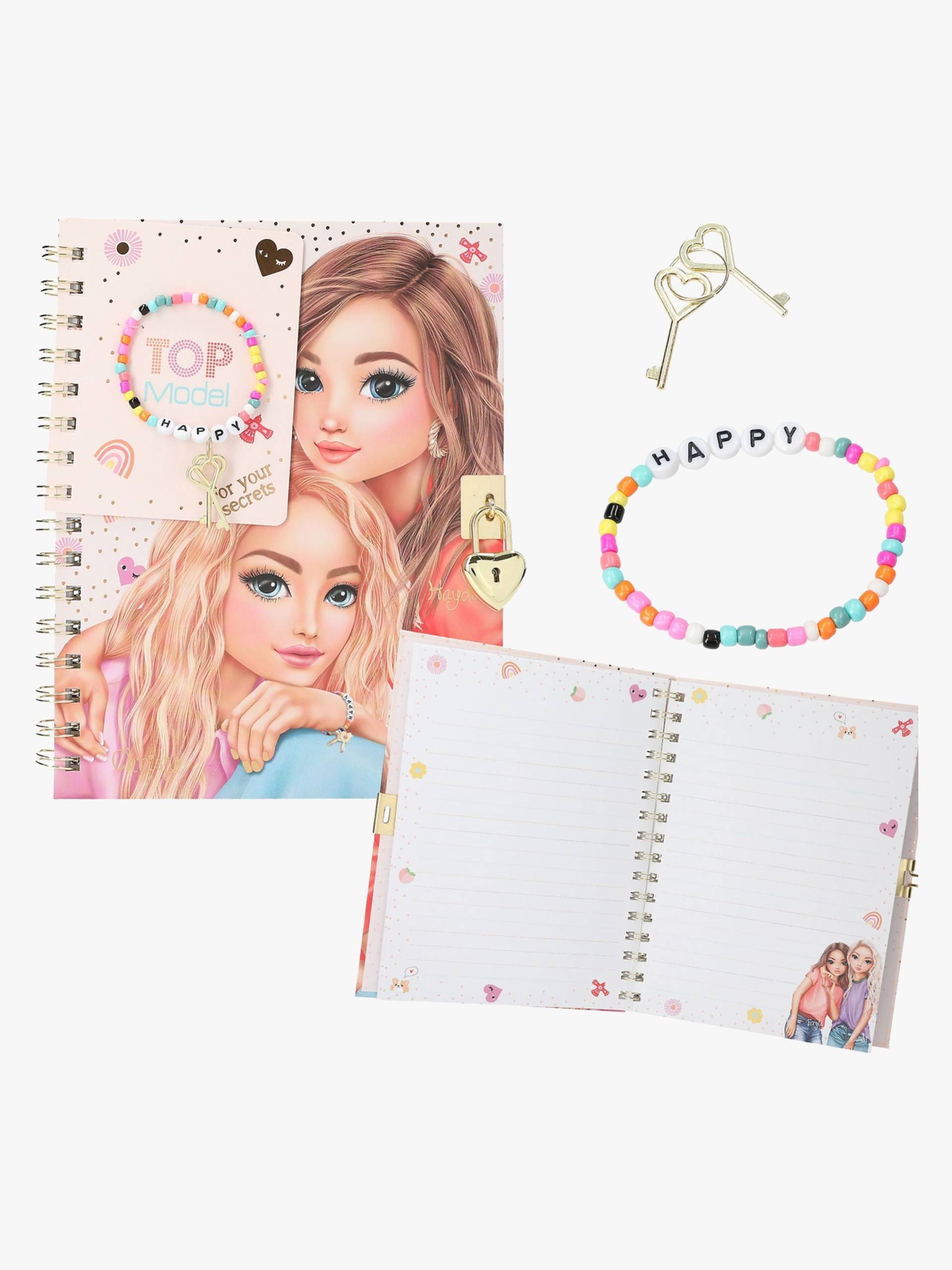 TOPModel Tagebuch mit Herz-Schloss & Armband TOPModel Tagebuch mit Herz-Schloss & Armband von TOPModel