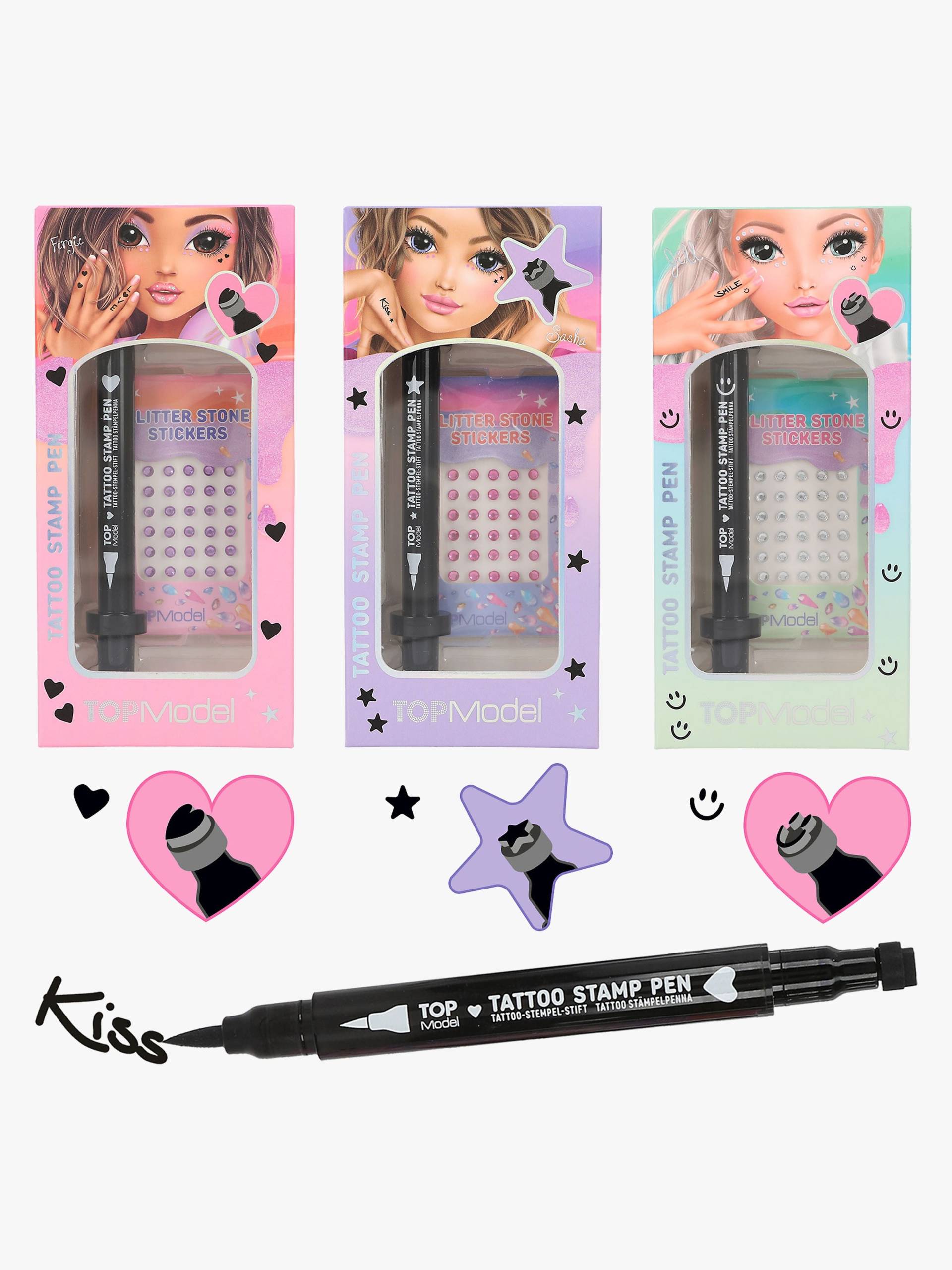 TOPModel Tattoostift mit Stempel & Glitzersteinen TOPModel Tattoostift mit Stempel & Glitzersteinen von TOPModel