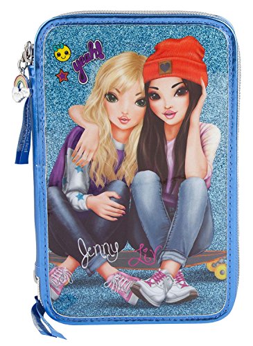 Top Model 6613 3-fach Federtasche Friends, blau von TOPModel