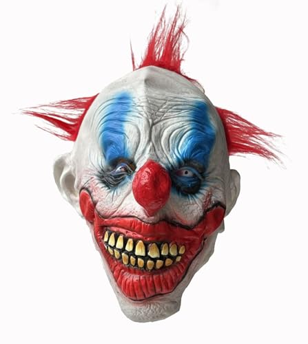 TOPOQ Clown Killer Maske Erwachsene Joker Maske Gruselige Halloween Kostüm Party Masken Dämon Vampir Masken Verkleidung Cosplay Zubehör Requisiten TOPOQ Clown Killer Maske Erwachsene Joker Maske Gruselige Halloween Kostüm Party Masken Dämon Vampir Masken Verkleidung Cosplay Zubehör Requisiten von TOPOQ