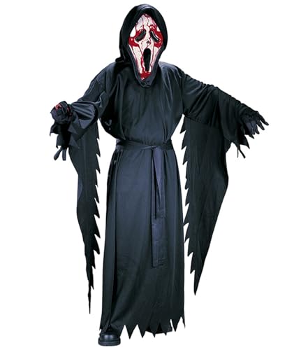 TOPOQ Halloween Reaper Costume Scream Ghost Face Mask Screamer Costume for Kids Adults Witch Wizard Costumes Demon Vampire Outfit Black Hooded Robe Cloak Removable Mask Gloves TOPOQ Halloween Reaper Costume Scream Ghost Face Mask Screamer Costume for Kids Adults Witch Wizard Costumes Demon Vampire Outfit Black Hooded Robe Cloak Removable Mask Gloves von TOPOQ