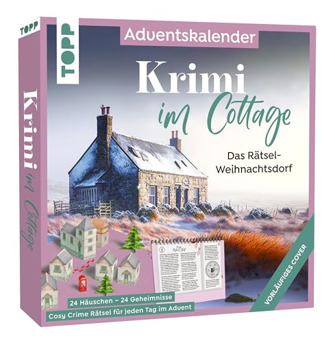 Krimi im Cottage – Der Cosy Crime Adventskalender mit Rätsel-Story für 24 Tage. 3D-Weihnachtsdorf zum Zusammenbauen, Rätseln und Wohlfühlen von TOPP