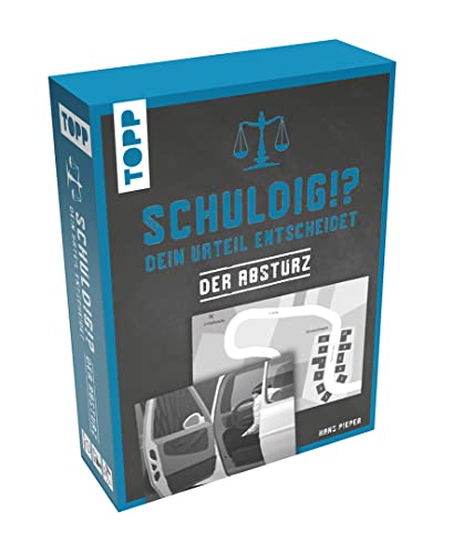 Schuldig?! Dein Urteil entscheidet – Der Absturz. Krimispiel in 50 Karten: Die Gerichtsverhandlung am Spieltisch: Diskutiert, trefft Entscheidungen und fällt euer Urteil! von Frech