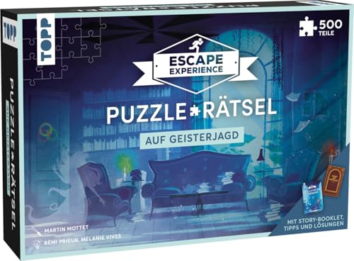 TOPP 18582 Experience Schatz der Pyramide. 500 Teile voller Abenteuer und kniffliger Rätsel. Der Escape-Room zum Puzzlen 1+ Personen | Ab 12 Jahren | 90–120 Minuten, Mehrfarbig von TOPP