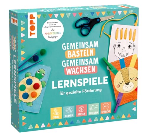 TOPP Gemeinsam basteln, gemeinsam wachsen - Lernspiel-Box für gezielte Förderung: Die Lernspiel-Box von der erfolgreichen Bloggerin: die Kindergarten-Pädagogin. Mit Lernspielen und Anleitungsbuch von TOPP