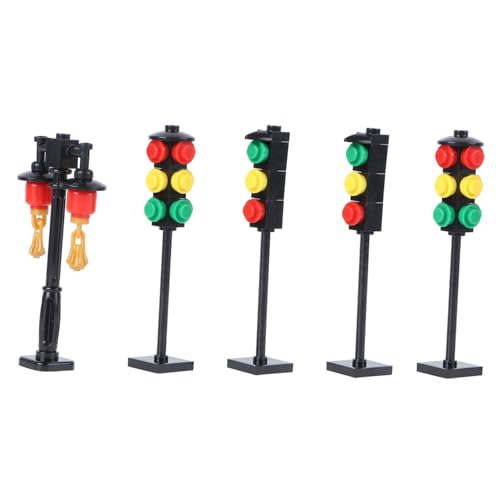 TOPPERFUN 1 Satz Modell Straßenlaterne Mini Straßenlaterne Verkehr Bausatz Gefälschte Straßenlaterne Lampe Kleine Spielzeuge Modellbausätze Rollenspiel Plastik von TOPPERFUN