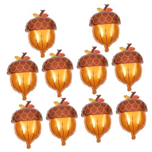 TOPPERFUN 10 Stück Teiliges Aluminium-folienballons in Form von Kürbis und Kiefernzapfen Herbstliche Thanksgiving Partydekoration Langlebig und Detailreich für Festliche Stimmung TOPPERFUN 10 Stück Teiliges Aluminium-folienballons in Form von Kürbis und Kiefernzapfen Herbstliche Thanksgiving Partydekoration Langlebig und Detailreich für Festliche Stimmung von TOPPERFUN