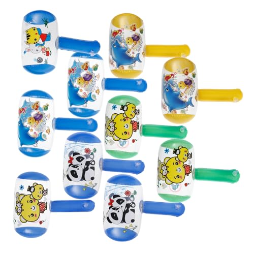 TOPPERFUN 10 Stück Teiliges Aufblasbares Spielzeughammer mit Eingebauter Pfeife und Klingel Leichtes Langlebiges Material Farbige Kinderhämmer für Geburtstagsfeiern Outdoor TOPPERFUN 10 Stück Teiliges Aufblasbares Spielzeughammer mit Eingebauter Pfeife und Klingel Leichtes Langlebiges Material Farbige Kinderhämmer für Geburtstagsfeiern Outdoor von TOPPERFUN