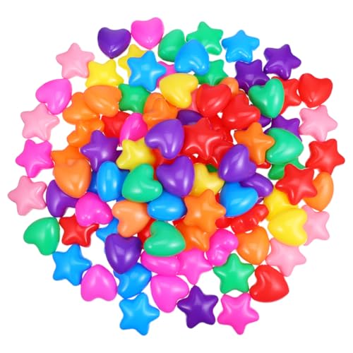 TOPPERFUN 100 Stück Bällebäder für Kleinkinder Bruchsichere Stern und Herz Ozeanbälle für Innenbereiche Party und Laufstallspielzeug Plastikbälle für Spielzelte und Schwimmbäder TOPPERFUN 100 Stück Bällebäder für Kleinkinder Bruchsichere Stern und Herz Ozeanbälle für Innenbereiche Party und Laufstallspielzeug Plastikbälle für Spielzelte und Schwimmbäder von TOPPERFUN