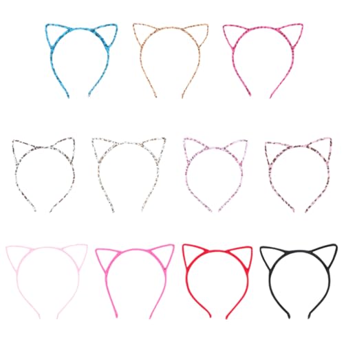 TOPPERFUN 12 Stück Teiliges Bunte Katzenohren Haarreife aus Weichem Plüsch für Halloween Party Cosplay Komfortable Haarbänder in Verschiedenen Farben als Festliche Kopfbedeckung TOPPERFUN 12 Stück Teiliges Bunte Katzenohren Haarreife aus Weichem Plüsch für Halloween Party Cosplay Komfortable Haarbänder in Verschiedenen Farben als Festliche Kopfbedeckung von TOPPERFUN