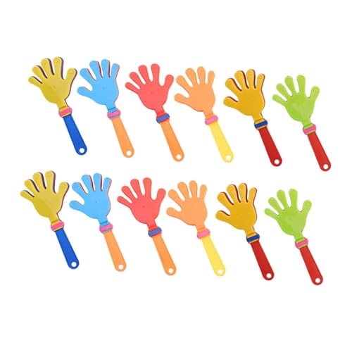 TOPPERFUN 12 Stück Teiliges Buntes Handklatscher Sicherem Kunststoff Praktische Lärmquelle für Partyspaß Einfach zu Bedienen Partyzubehör für Erwachsene TOPPERFUN 12 Stück Teiliges Buntes Handklatscher Sicherem Kunststoff Praktische Lärmquelle für Partyspaß Einfach zu Bedienen Partyzubehör für Erwachsene von TOPPERFUN