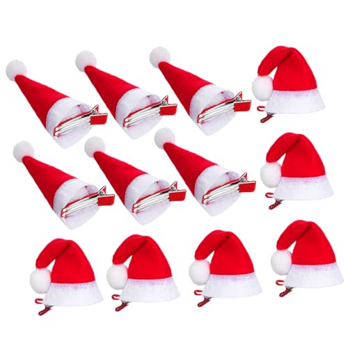 TOPPERFUN 12 Stück Teiliges Mädchen Weihnachtsmützen Haarspangen aus Plüsch und Legierung Mini Haarklammern Sicher für Haare für Party Kostüm Karneval Bühnenauftritt TOPPERFUN 12 Stück Teiliges Mädchen Weihnachtsmützen Haarspangen aus Plüsch und Legierung Mini Haarklammern Sicher für Haare für Party Kostüm Karneval Bühnenauftritt von TOPPERFUN