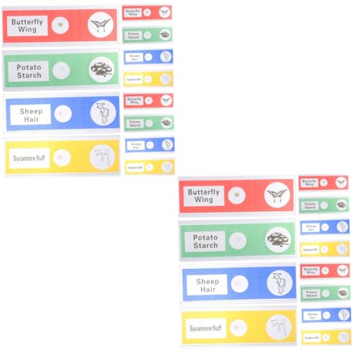 TOPPERFUN 2 Sätze Mikroskop-objektträger Mikroskop Für Kinderrutsche Microscope for Mikroskop Vorbereitete Objektträger Für Mikroskopische Objektträger 12 Stück * 2 von TOPPERFUN