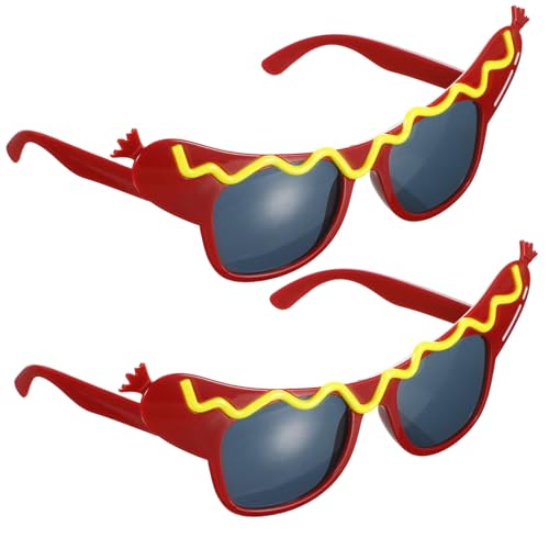TOPPERFUN 2 Stück Lustige Hot Dog Partybrillen aus Originelles Partyzubehör für Erwachsene und Kreative Spielzeugbrillen für Karneval Hochzeit und Fotoshootings TOPPERFUN 2 Stück Lustige Hot Dog Partybrillen aus Originelles Partyzubehör für Erwachsene und Kreative Spielzeugbrillen für Karneval Hochzeit und Fotoshootings von TOPPERFUN