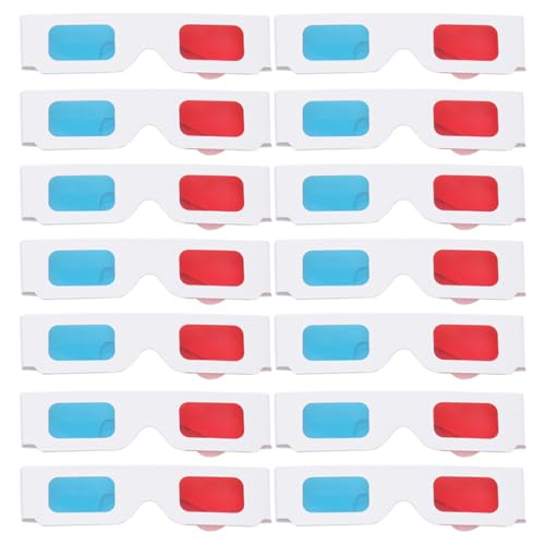 TOPPERFUN 50 Stück Anaglyph Brillen aus Karton Rot blau für Filme und Videos Leichte Langebige Movie Glasses für Erwachsene für Spiele und Magazine Geeignet TOPPERFUN 50 Stück Anaglyph Brillen aus Karton Rot blau für Filme und Videos Leichte Langebige Movie Glasses für Erwachsene für Spiele und Magazine Geeignet von TOPPERFUN