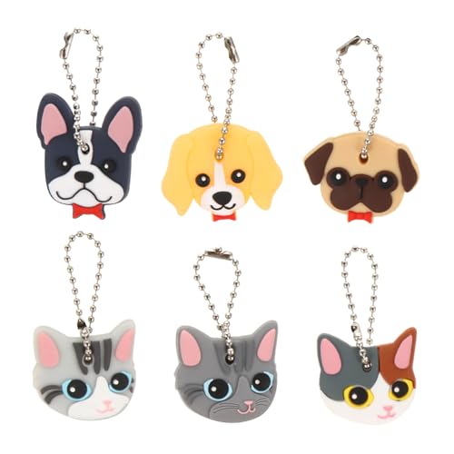 TOPPERFUN 6 Stück Cartoon Schlüsselcover aus Flexiblem Schützende Schlüsselhüllen für Haustür Schmutzabweisend Leicht und Strapazierfähig Süße Schlüsselkennzeichnung für Schnelle TOPPERFUN 6 Stück Cartoon Schlüsselcover aus Flexiblem Schützende Schlüsselhüllen für Haustür Schmutzabweisend Leicht und Strapazierfähig Süße Schlüsselkennzeichnung für Schnelle von TOPPERFUN