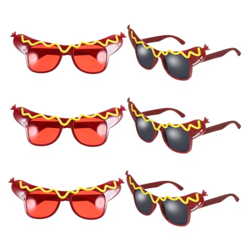 TOPPERFUN 6 lustige Tanz-Party-Make-up-Brillen, Hot-Dog-Brillen für Maskerade, Partybrillen für Luau-Dekorationen TOPPERFUN 6 lustige Tanz-Party-Make-up-Brillen, Hot-Dog-Brillen für Maskerade, Partybrillen für Luau-Dekorationen von TOPPERFUN