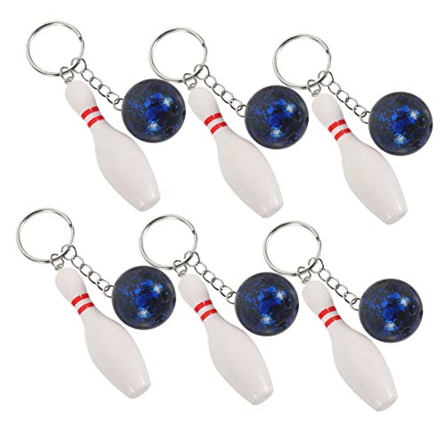 TOPPERFUN 6Stücke Bowling Pin Schlüsselanhänger Bowling für Kreative Schlüsselbund Idee für Bowling Partys und Geburtstagsfeiern TOPPERFUN 6Stücke Bowling Pin Schlüsselanhänger Bowling für Kreative Schlüsselbund Idee für Bowling Partys und Geburtstagsfeiern von TOPPERFUN