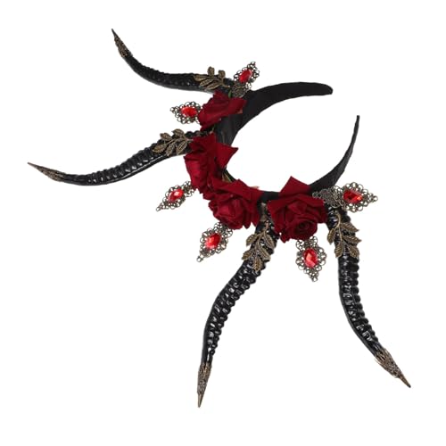 TOPPERFUN Cosplay Teufelshorn Haarreif aus Hochwertigem Kunststoff Leichter Bequemer Kopfschmuck mit Hörnern für Halloween Karneval Geburtstags Maskenpartys TOPPERFUN Cosplay Teufelshorn Haarreif aus Hochwertigem Kunststoff Leichter Bequemer Kopfschmuck mit Hörnern für Halloween Karneval Geburtstags Maskenpartys von TOPPERFUN