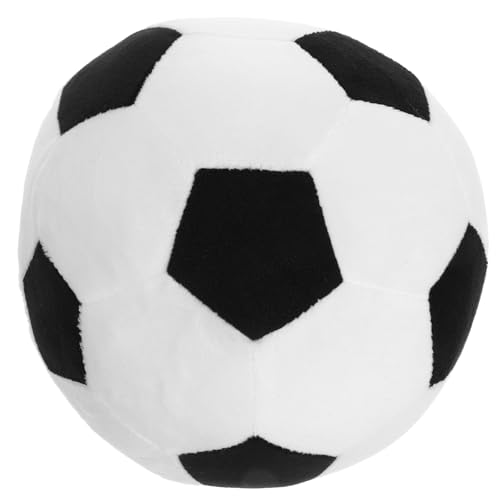 TOPPERFUN Plüsch-Fußball 8 Zoll Weicher Fußball Cartoon-Fußball-Spielzeugpuppe Fußball-Kissen Fußball-Plüschtier Für Weihnachtsdekoration Sportgeschenk von TOPPERFUN