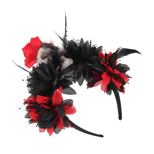 TOPPERFUN Realistisches Blumenkronen Haarreif mit Totenkopf Design für Frauen Vielseitiges Halloween und Karneval Accessoire für Day Of The Dead Festivals und Cosplay Partys TOPPERFUN Realistisches Blumenkronen Haarreif mit Totenkopf Design für Frauen Vielseitiges Halloween und Karneval Accessoire für Day Of The Dead Festivals und Cosplay Partys von TOPPERFUN