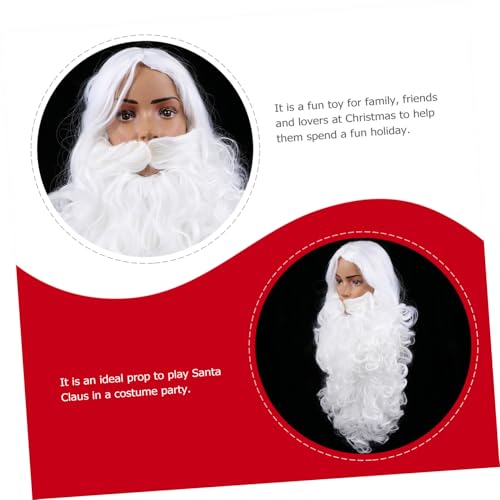 TOPPERFUN Santa Claus Perücke und Set Weiß Cosplay Requisite für Weihnachten Party Kostüm Langlebig Sicher TOPPERFUN Santa Claus Perücke und Set Weiß Cosplay Requisite für Weihnachten Party Kostüm Langlebig Sicher von TOPPERFUN