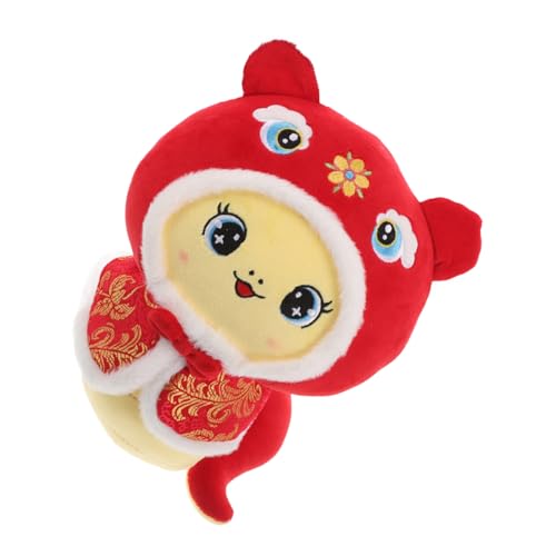 TOPPERFUN Sternzeichen Schlangenpuppe Handpuppe Schlange Ausgestopftes Schlangenspielzeug Kleines Schlangenstofftier Gefüllte Schlangen Chinesisches Jahr Der Schlangendekoration Plüsch von TOPPERFUN