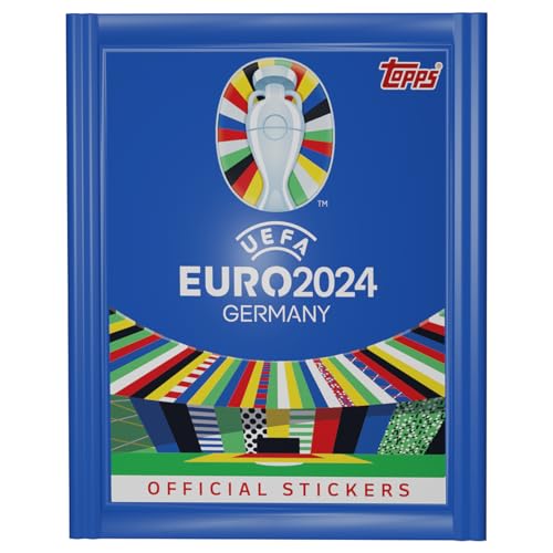 TOPPS Sammelsticker, Multicolor, Jugend, Teen, Erwachsene, x1, Euro 2024 Euro-Kartenumschlag von TOPPS