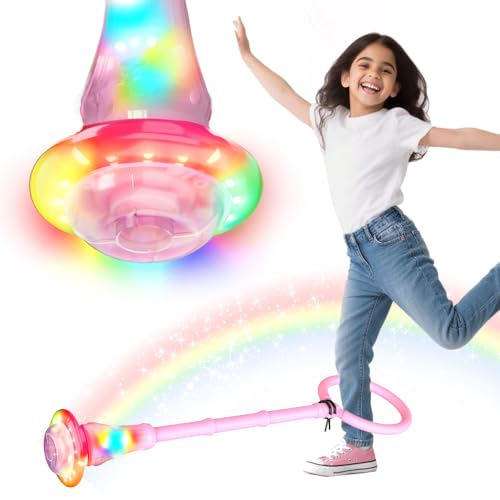 TOPRUNYI Swing Wheel mit Lichtrad,Springring Fußkreisel Kinder mit Nachtleuchteffekt,Faltbarer Blinkender Sprungball,Kinder Blinkender Springring,Geschenke für Mädchen 3+ Jahre (Rosa) TOPRUNYI Swing Wheel mit Lichtrad,Springring Fußkreisel Kinder mit Nachtleuchteffekt,Faltbarer Blinkender Sprungball,Kinder Blinkender Springring,Geschenke für Mädchen 3+ Jahre (Rosa) von TOPRUNYI