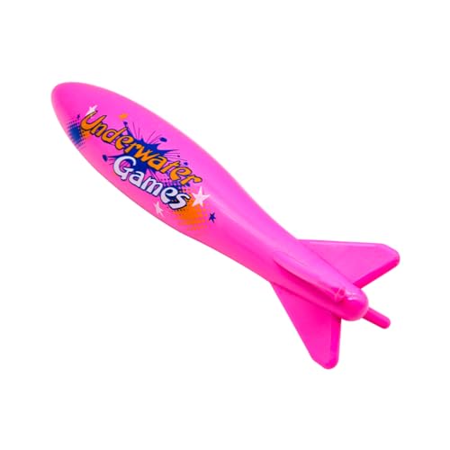 TOPWAYS 9" Large Pool Torpedo Rocket Spins & Glides Up to 30 Feet Like Underwater Football for Under Water Passing Games Unterwasser-Torpedo-Tauchspielzeug Gleiter Tauchen Torpedos von TOPWAYS