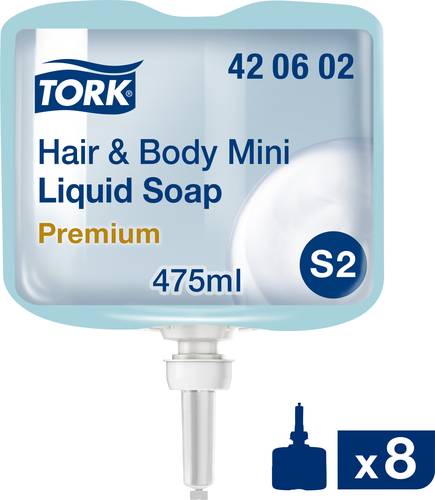 TORK Hair & Body Mini 420602 Flüssigseife 475ml 8St. von TORK