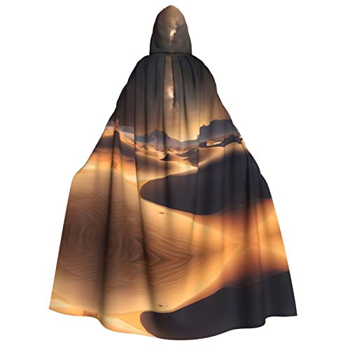 TORONG Desert Stars Hexenumhang mit Kapuze für Erwachsene, für Halloween-Kostüme und Cosplay, perfekt für Damen und Herren von TORONG