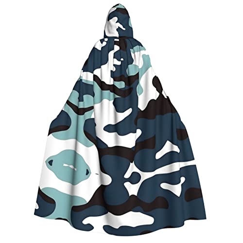 TORONG Hexenumhang mit Kapuze, Camouflage, für Erwachsene, für Halloween-Kostüme und Cosplay, perfekt für Damen und Herren von TORONG