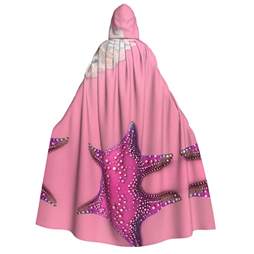 TORONG Hexenumhang mit Kapuze, für Erwachsene, für Halloween-Kostüme und Cosplay, perfekt für Damen und Herren, Pink Sand von TORONG