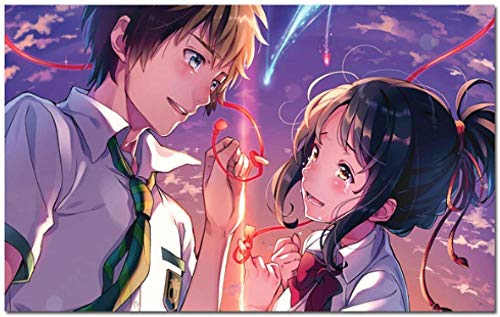 TOSSPER Puzzle 1000 Teile Kimi No NA Wa Poster Dein Name Anime Poster Japanisches Manga Poster PapierFür Erwachsene Kinder Spiele Lernspielzeug von TOSSPER