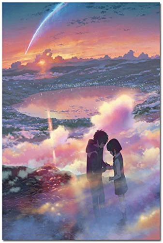 Puzzle 1000 Teile Manga Film Poster Anime Film Dein Name Poster Kimi No NA Wa PapierFür Erwachsene Kinder Spiele Lernspielzeug von TOSSPER