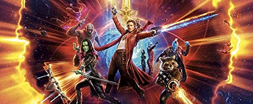 TOSSPER Puzzles für Erwachsene 1000 Teile Impossible Puzzle-Marvel Guardians of The Galaxy Vol 2 Filmposter Dekompression Erwachsene Lernspielzeug Geschenke Spiel 38x26Cm Hochwertiges Kunstwerk von TOSSPER