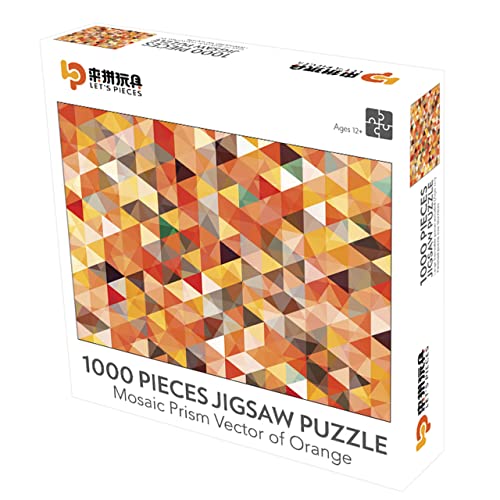 TOTHDATE 1000 Teile Mosaik Glas Puzzle, 70 x 50 cm Mosaik Fliesen Puzzle Herausforderung Puzzle Unmöglich Puzzle Spiel für Erwachsene Kinder ab 14 Jahren von TOTHDATE