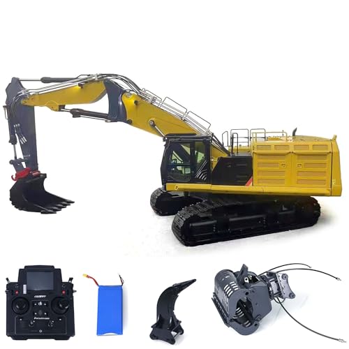 1/14 RC Hydraulischer Abrissbagger 374 UHD 3-Sektionen Ausleger RTR Bagger Mit Original Digger Looser Hydraulikgreifer - Mit Motor ESC Servo PL18EV Fernsteuerung Batterie von TOUCAN RC HOBBY