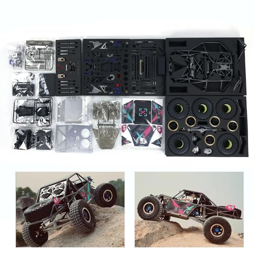 Capo 1/8 RC Crawler Auto U4 CD1582X 2 Geschwindigkeiten Ferngesteuerte Rennwagen Kits Unlackiert und Unmontiert von TOUCAN RC HOBBY